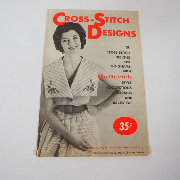 Crafting Cross-Stitch Needlework Sewing Booklet Lot Of 7 Vintage 1950s-1990s - Picture 13 of 13